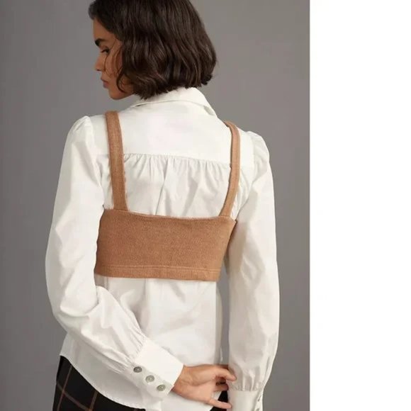 anthropologie Embellished Knit Bralette size M new with tag - Picture 3 of 6